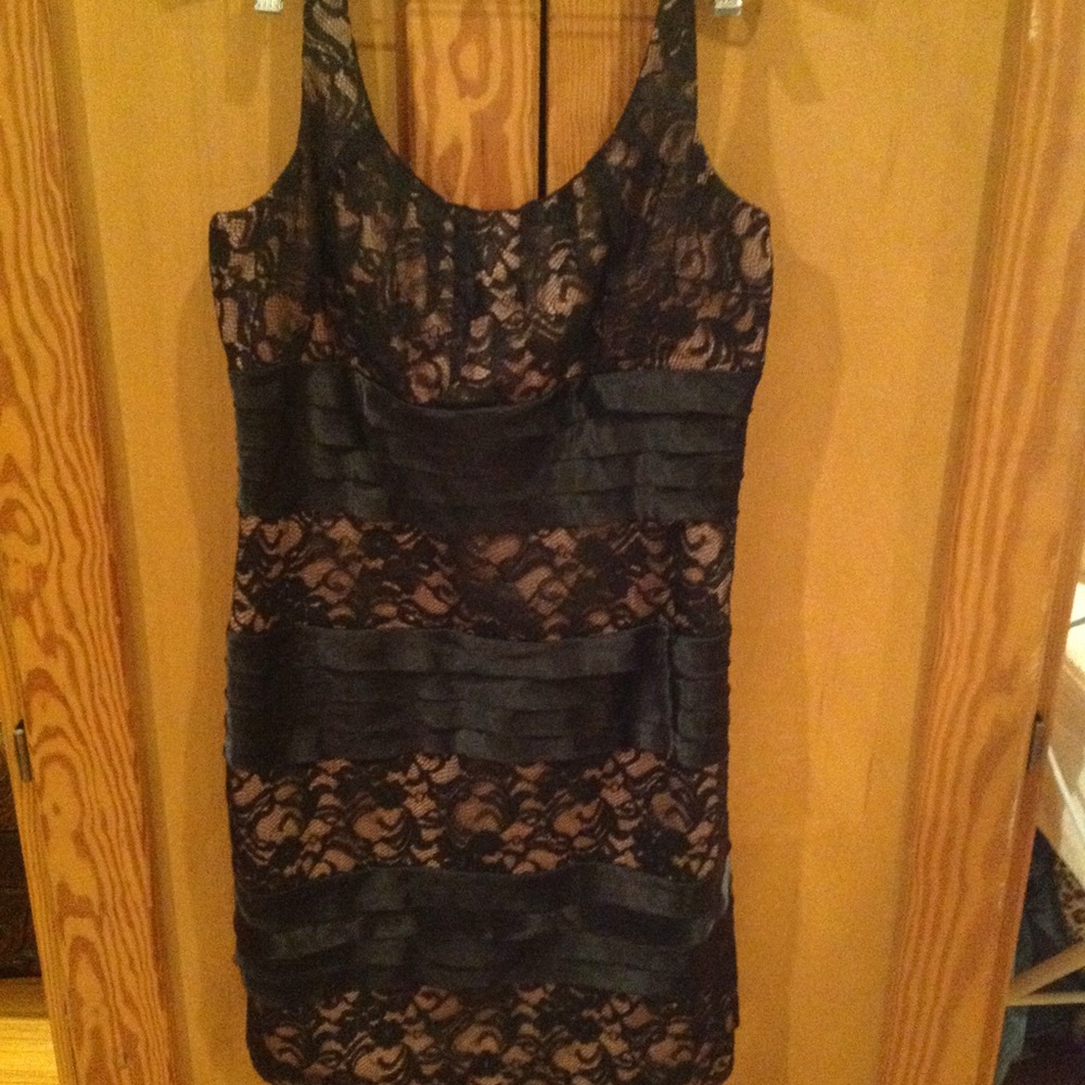 Black lace dress